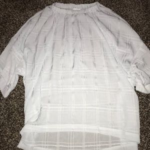 PROLOGUE White Checkered Fancy Work Shirt